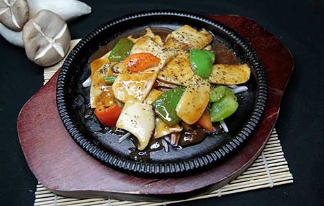 Sizzling tofu & peppers
